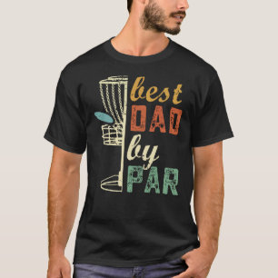Retro Vintage Disk Golf Vater Bester Vater per Par T-Shirt