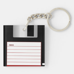 Retro-Vintage Diskette Schlüsselanhänger