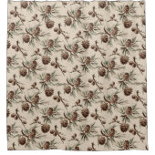 Retro Vintage Duschvorhang (Vorderseite)