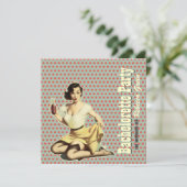 retro Vintage Einladung (Stehend Vorderseite)