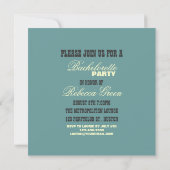 retro Vintage Einladung (Rückseite)