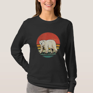 Retro Vintage Eisbär Arktis Wildtier Tier Be T-Shirt