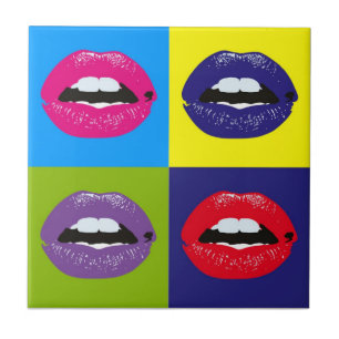 Retro Vintage Elegant Chic Hipster Pop Art Fliese