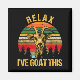 Retro Vintage Entspannung Ich Habe Diese Ziege Ges Magnet