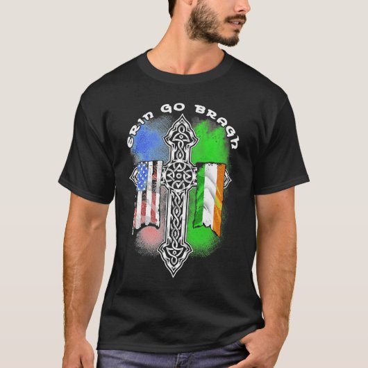 Retro Vintage Erin Go Bragh T-Shirt (Vorderseite)