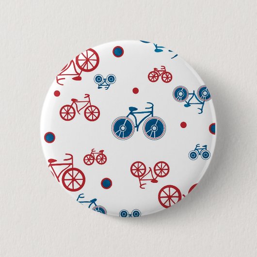 Retro Vintage Fahrrad Design Button (Vorderseite)