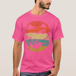 Retro Vintage Fallschirmspringen Lustiges Hobby T-Shirt