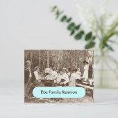 Retro Vintage Familie in den Einladung (Stehend Vorderseite)