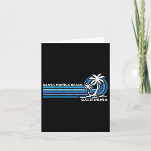 Retro Vintage Familienurlaub Kalifornien Santa Mon Karte