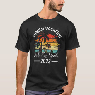 Retro Vintage Family Vacation 2022 Jamaica Ocho Ri T-Shirt