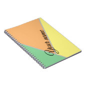 Retro-Vintage Farben Notizblock (Rechte Seite)