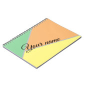 Retro-Vintage Farben Notizblock (Linke Seite)