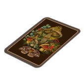 Retro Vintage Farben Pilz & Modekunst Magnet (Linke Seite)