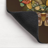 Retro Vintage Farben Pilz & Modekunst Mousepad (Ecke)