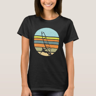 Retro Vintage Farben Sonnenuntergang Windsurfen Wi T-Shirt