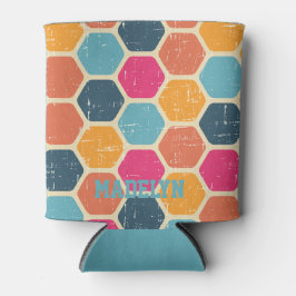 Retro Vintage farbige Schrift Minimalistischer Nam Dosenkühler