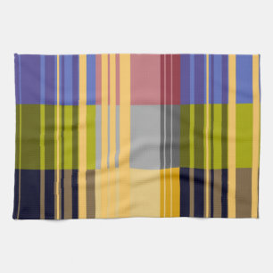 Retro Vintage Farbige Streifen Kunst Muster #4 Handtuch