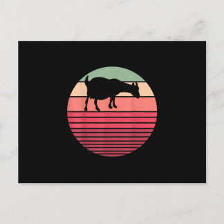 Retro Vintage Farmer Farm Animal Goat Lover Gesche Einladungspostkarte