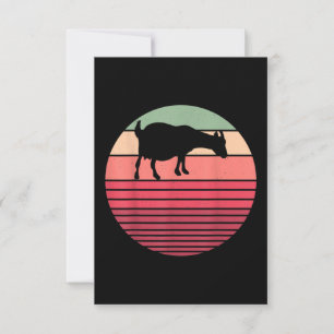 Retro Vintage Farmer Farm Animal Goat Lover Gesche RSVP Karte