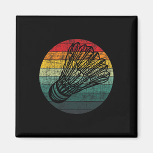 Retro Vintage Federball - Birdie Badminton Liebhab Magnet