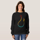 Retro Vintage Fischzucht Sweatshirt (Vorne ganz)