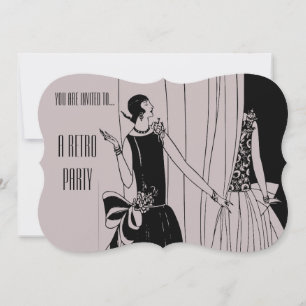 Retro-Vintage flapper roaring zwanziger Party Einladung