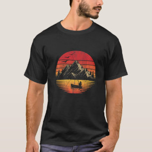 Retro Vintage Fliegenfischen & Fliegenfischer Mann T-Shirt