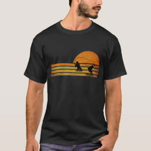 Retro-Vintage Fliegenfischerei, Geschenk für Ange T-Shirt