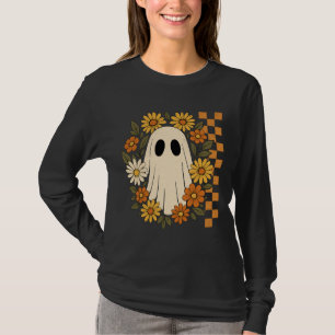 Retro Vintage Floral Gespenst Halloween T-Shirt