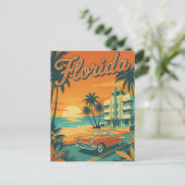 retro vintage Florida Postcard Postkarte (Stehend Vorderseite)