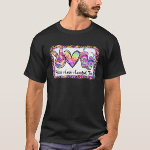 Retro Vintage Frieden Liebe Geladener Tee Liebhabe