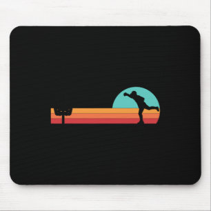 Retro Vintage Frisbee Golf Spieler Disc Golf Mousepad