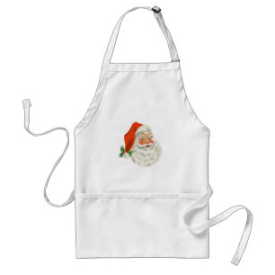 Retro Vintage fröhlicher Weihnachtsmann Weihnachte Schürze