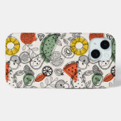 Retro Vintage Fruchtmuster Case-Mate iPhone Hülle (Rückseite (Horizontal))