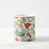 Retro Vintage Fruchtmuster Kaffeetasse (Mittel)
