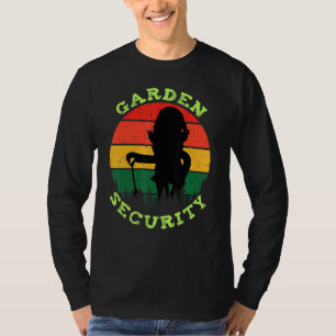 Retro Vintage Gärtner Gangster Garten Sicherheits T-Shirt