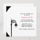 Retro/Vintage Geburtstagsparty Einladung (Vorne/Hinten)