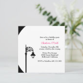 Retro/Vintage Geburtstagsparty Einladung (Stehend Vorderseite)