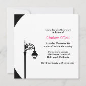 Retro/Vintage Geburtstagsparty Einladung (Vorderseite)