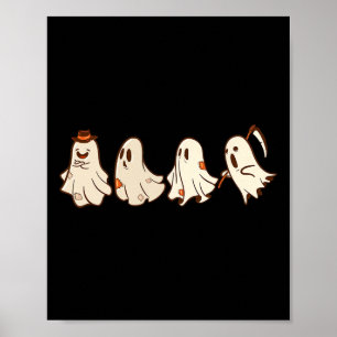 Retro Vintage Geist Halloween Boo Trick Or Treat S Poster