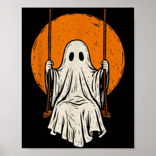 Retro-Vintage-Geist-Swing-Halloween-Kostüm Männer Poster