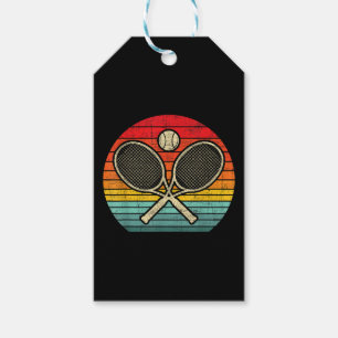 Retro Vintage gekreuzter Tennis-Schläger - Sportli Geschenkanhänger