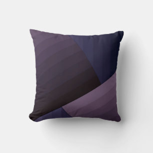 Retro Vintage geometrische Linien Marine violet pu Kissen