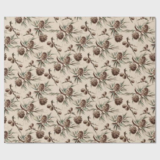 Retro Vintage Geschenkpapier (Flach)