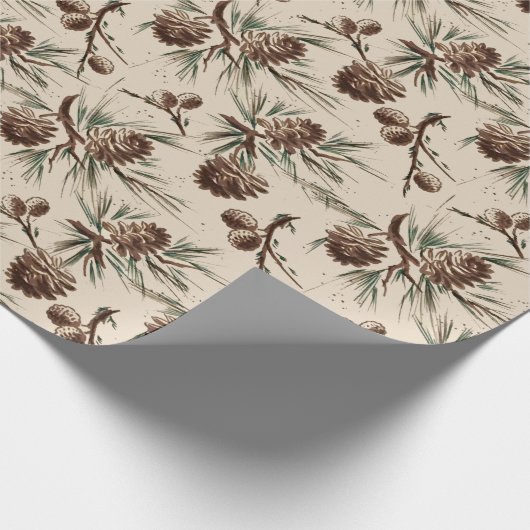 Retro Vintage Geschenkpapier (Ecke)