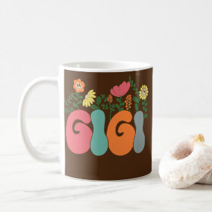 Retro Vintage Gigi Beste Gigi Aller Zeiten Florale Kaffeetasse