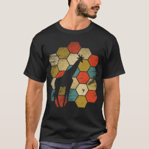 Retro Vintage Giraffe und süßes Tier 3 T-Shirt