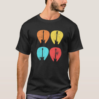Retro Vintage Gitarrenpick für Gitarre 1 T-Shirt