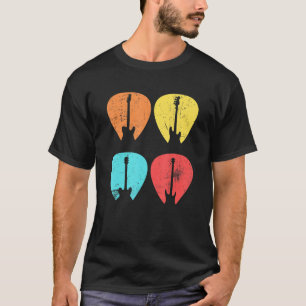 Retro Vintage Gitarrenpick für Gitarre T-Shirt