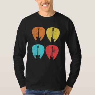 Retro Vintage Gitarrenpick für Gitarre T-Shirt